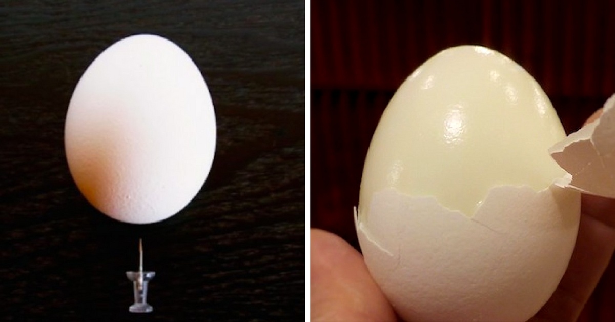 Uovo sodo: ecco il trucco per sbucciarlo in un colpo solo