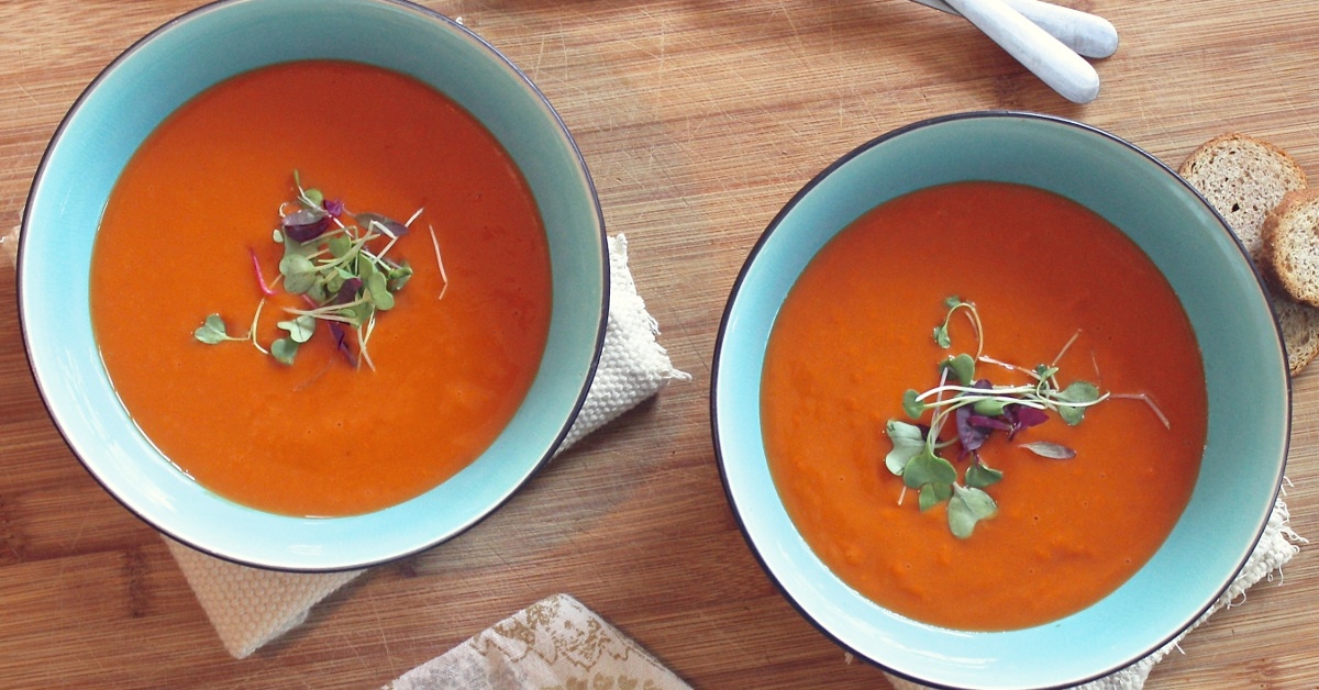 zuppa di carote e zenzero