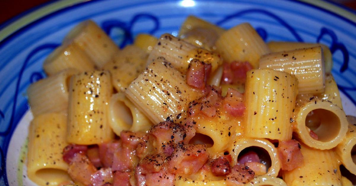 Carbonara, la pasta italiana e una ricetta nella storia